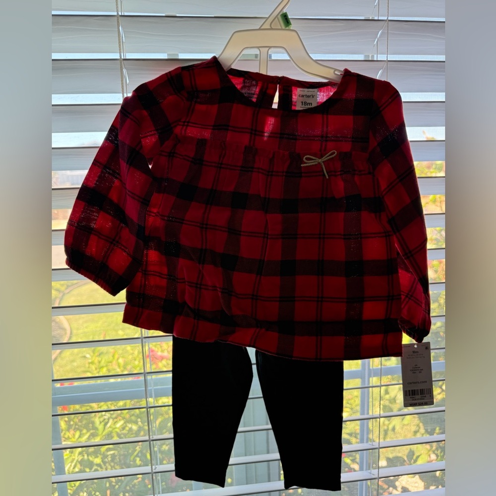 Carter's Red and Black Baby Set